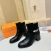 Hermès Leather Kelly Buckle Block‑Heel Ankle Boots 6cm Heel #B68412