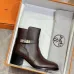 Hermès Leather Kelly Buckle Block‑Heel Ankle Boots 6cm Heel #B68413