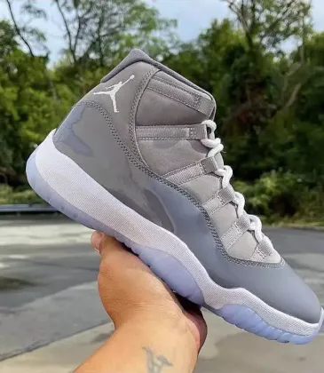 Top Brand Nike Air Jordan 11 "Cool Grey" Casual Basketball Sports Shoes Men's Popular Running  Shoes #999930742