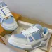 Louis Vuitton Light Blue White Couples Low Top Sneakers #A54336