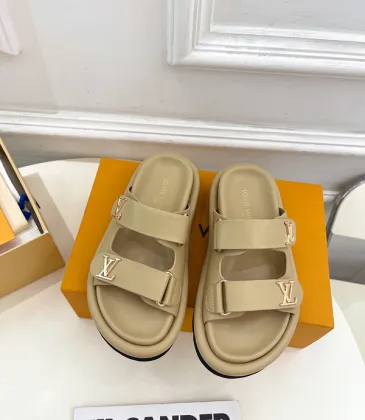 Louis Vuitton Shoes Classic couple slippers Apricot #A48720 Louis Vuitton Shoes Classic couple slippers Apricot #A48720