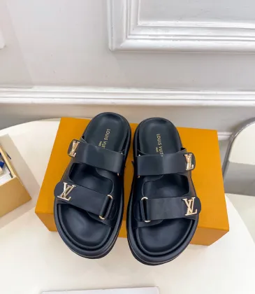 Louis Vuitton Shoes Classic couple slippers Black #A48721 Louis Vuitton Shoes Classic couple slippers Black #A48721