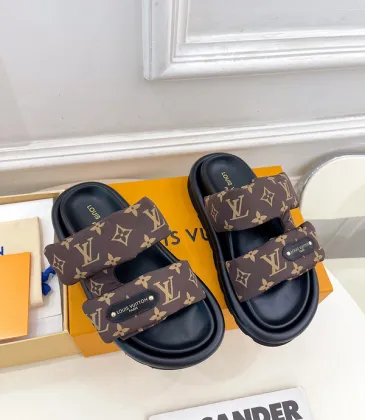 Louis Vuitton Shoes for Louis Vuitton Unisex Shoes Pool Pillow Brown #A48716 Louis Vuitton Shoes for Louis Vuitton Unisex Shoes Pool Pillow Brown #A48716