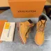 Louis Vuitton x Timberland Wheat Nubuck Monogram Boots – Unisex Luxury Workwear-Inspired Footwear 3.5CM #A44156
