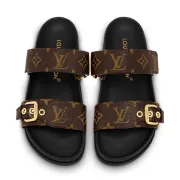 Louis Vuitton Sandals Unisex Monogram Open Toe Casual Style #A27665 Louis Vuitton Sandals Unisex Monogram Open Toe Casual Style #A27665