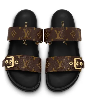 Louis Vuitton Sandals Unisex Monogram Open Toe Casual Style #A27665 Louis Vuitton Sandals Unisex Monogram Open Toe Casual Style #A27665