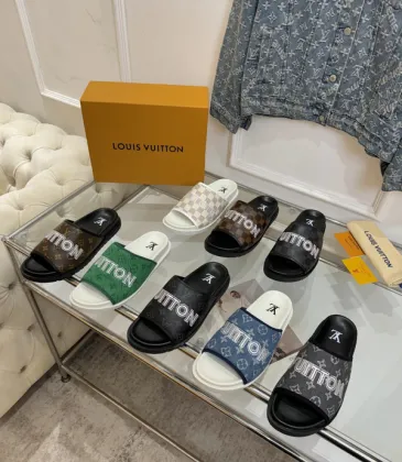 Louis Vuitton Shoes for Men's Louis Vuitton Slippers #A49746 Louis Vuitton Shoes for Men's Louis Vuitton Slippers #A49746