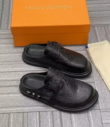 Louis Vuitton slides Easy Mule Black Leather available in store #A46193 Louis Vuitton slides Easy Mule Black Leather available in store #A46193