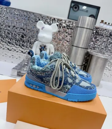 Louis Vuitton Skate Sneakers LV Trainer Blue #A31058 Louis Vuitton Skate Sneakers LV Trainer Blue #A31058