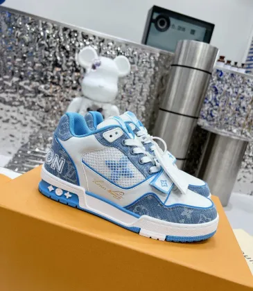 Louis Vuitton trainer Sneaker monogram denim #A34443 Louis Vuitton trainer Sneaker monogram denim #A34443