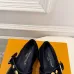LV Metal Buckle Monogram Velvet Platform Mary Jane Shoes 4.5cm Heel #B68325