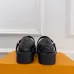 LV Metal Buckle Monogram Velvet Platform Mary Jane Shoes 4.5cm Heel #B68329