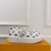 LV Metal Buckle Monogram Velvet Platform Mary Jane Shoes 4.5cm Heel #B68330