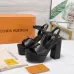 LV Chunky Heel Platform Ankle‑Strap Sandals 13cm Heel #B68423