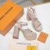 LV Chunky Heel Platform Ankle‑Strap Sandals 13cm Heel #B68424