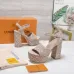LV Chunky Heel Platform Ankle‑Strap Sandals 13cm Heel #B68424
