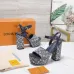 LV Chunky Heel Platform Ankle‑Strap Sandals 13cm Heel #B68425