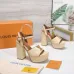 LV Chunky Heel Platform Ankle‑Strap Sandals 13cm Heel #B68426