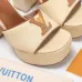 LV Chunky Heel Platform Ankle‑Strap Sandals 13cm Heel #B68426