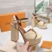 LV Chunky Heel Platform Ankle‑Strap Sandals 13cm Heel #B68426