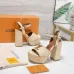 LV Chunky Heel Platform Ankle‑Strap Sandals 13cm Heel #B68426