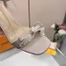 LV Crystal Heel Bow Slingback High‑Heel Sandals 7.5cm Heel #B68507