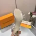 LV Crystal Heel Bow Slingback High‑Heel Sandals 7.5cm Heel #B68507