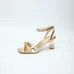 LV Crystal Heel Bow Slingback High‑Heel Sandals 7.5cm Heel #B68508
