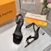 LV Crystal Heel Bow Slingback High‑Heel Sandals 7.5cm Heel #B68511