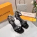 LV Crystal Heel Bow Slingback High‑Heel Sandals 7.5cm Heel #B68511