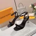 LV Crystal Heel Bow Slingback High‑Heel Sandals 7.5cm Heel #B68511