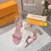 LV Crystal Heel Bow Slingback High‑Heel Sandals 7.5cm Heel #B68513