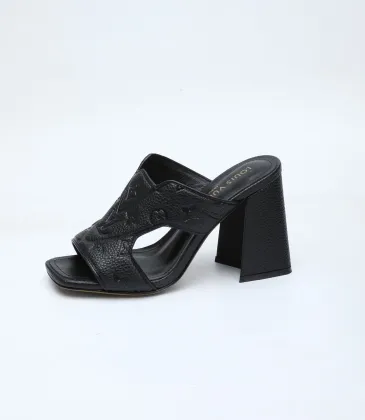 Louis Vuitton Shoes for Women's Louis Vuitton Slippers Heel height:9cm #A60937 Louis Vuitton Shoes for Women's Louis Vuitton Slippers Heel height:9cm #A60937