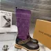 LV Monogram Knit Spliced Knee‑High Stretch Rider Boots #B68407