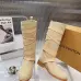 LV Vintage Multi‑Strap Suede Knee‑High Rider Boots Block Heel #B68402
