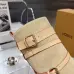 LV Vintage Multi‑Strap Suede Knee‑High Rider Boots Block Heel #B68402