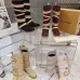 LV Vintage Multi‑Strap Suede Knee‑High Rider Boots Block Heel #B68402