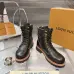 Louis Vuitton Unisex Monogram Patchwork Side‑Zip Combat Boots #B68332