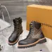 Louis Vuitton Unisex Monogram Patchwork Side‑Zip Combat Boots #B68333