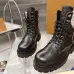 Louis Vuitton Unisex Monogram Patchwork Side‑Zip Combat Boots #B68334
