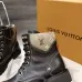 Louis Vuitton Unisex Monogram Patchwork Side‑Zip Combat Boots #B68335