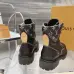 Louis Vuitton Unisex Monogram Patchwork Side‑Zip Combat Boots #B68336