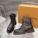 Louis Vuitton Unisex Monogram Patchwork Side‑Zip Combat Boots #B68336