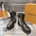 Louis Vuitton Unisex Monogram Patchwork Side‑Zip Combat Boots #B68337