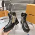 Louis Vuitton Unisex Monogram Patchwork Side‑Zip Combat Boots #B68337
