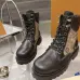 Louis Vuitton Unisex Monogram Patchwork Side‑Zip Combat Boots #B68337