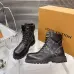Louis Vuitton Unisex Monogram Patchwork Side‑Zip Combat Boots #B68338