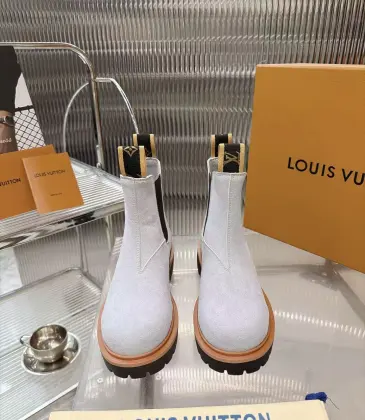 Louis Vuitton Unisex Suede Slip‑On Chelsea Ankle Boots #B68339