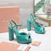 Miu Miu Shoes for MIUMIU High-heeled shoes for women Heel height:12cm #A61179
