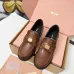 Miu Miu Women's Glossy Leather Chunky Heel Loafers #A66084